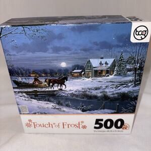 Touch Of Frost By TCG 1000 Piece Jigsaw Puzzle Peaceful Homestead SEALED NEW